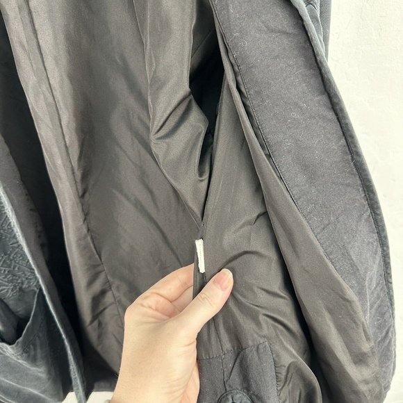 Zara Trafaluc Outerwear Open Blazer Jacket Embroidery Size Small‎ Black Wash - Picture 6 of 8